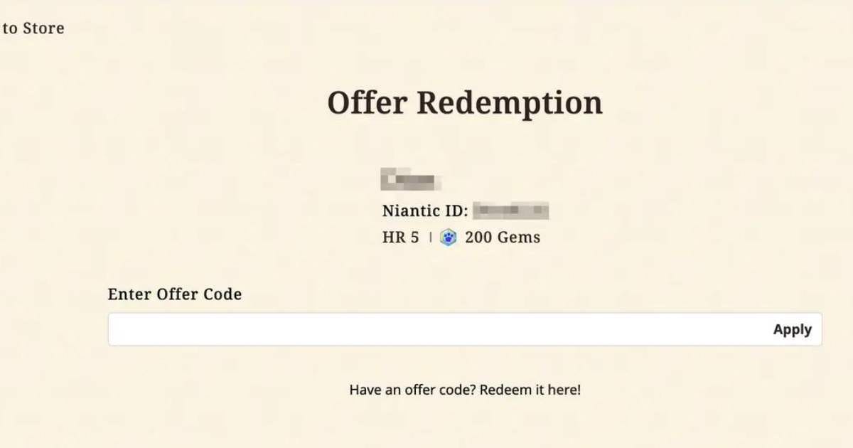 Monster Hunter Now Redeem Code