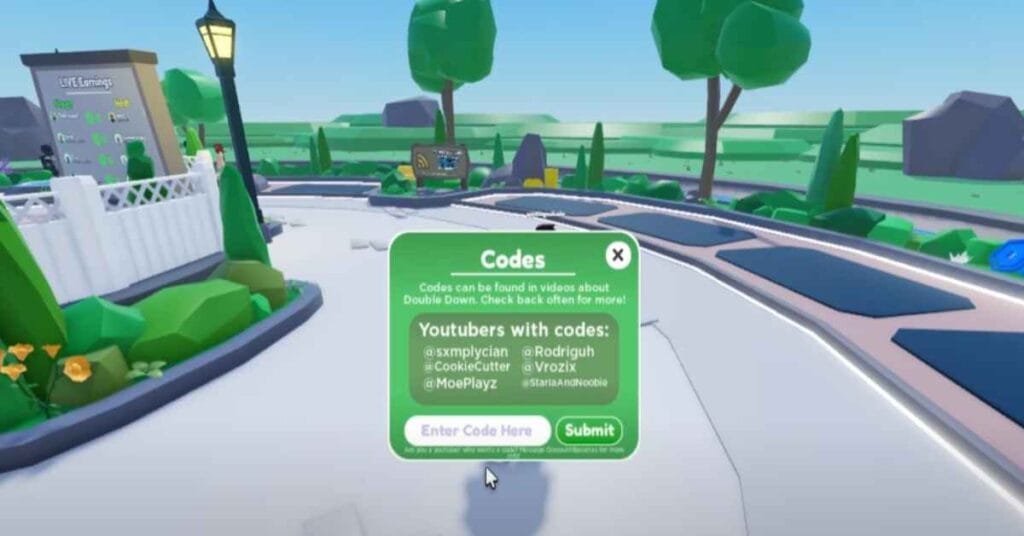 Roblox Double Down Codes