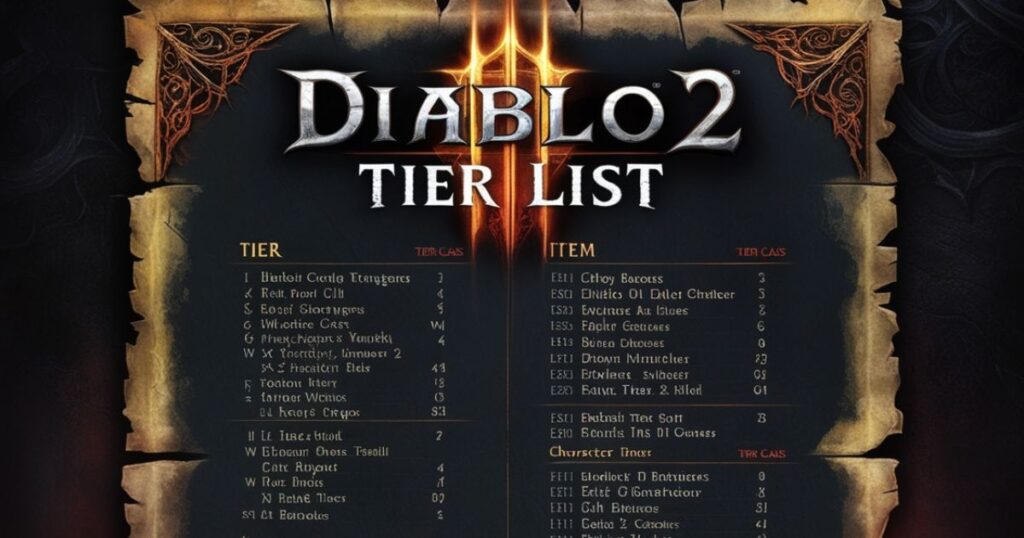 Diablo 2 Tier List