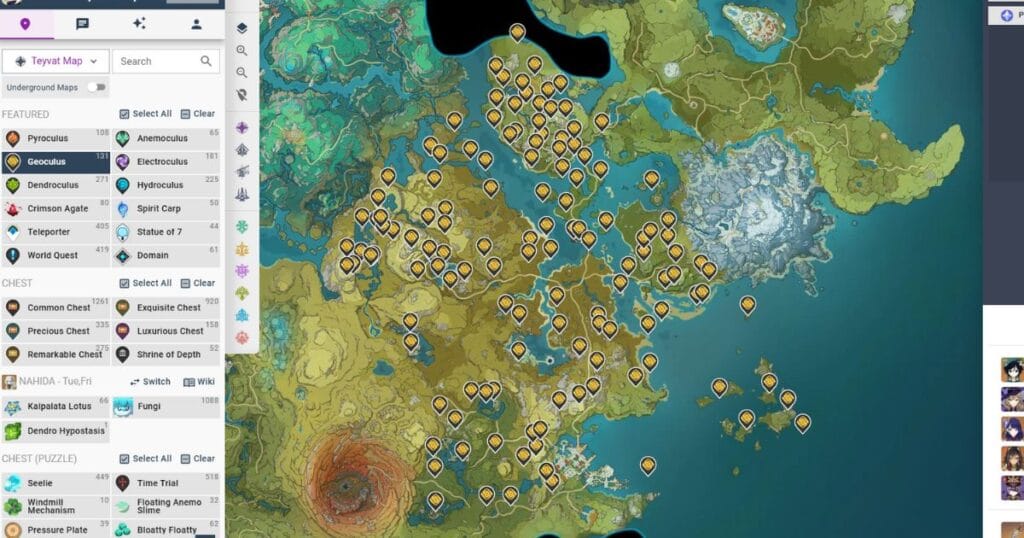 Genshin Interactive Map