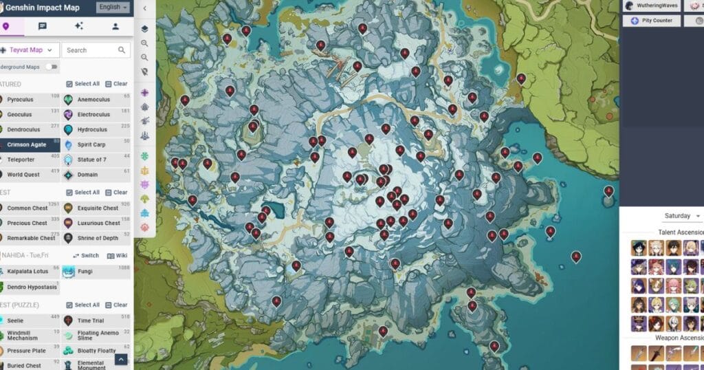 Genshin Interactive Map